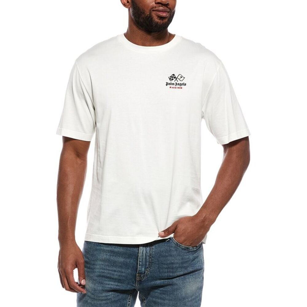 Palm Angels Mens  T-Shirt, White